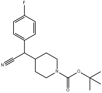 1-Piperidinecarboxylic acid, 4-[cyano(4-fluorophenyl)methyl]-, 1,1-dimethylethyl ester