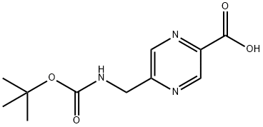 5-(((tert-butoxycarbonyl)amino)methyl)pyrazine-2-carboxylic acid