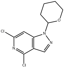 4,6-dichloro-1-(tetrahydro-2H-pyran-2-yl)-1H-pyrazolo[4,3-c]pyridine