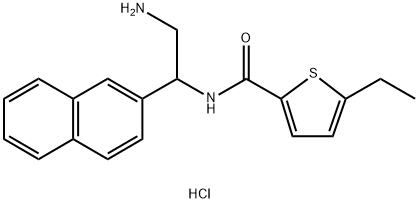 N-[2-amino-1-(naphthalen-2-yl)ethyl]-5-ethylthioph ene-2-carboxamide hydrochloride