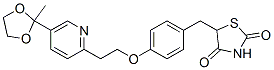 5-[4-[2-[5-(2-METHYL-1,3-DIOXOLAN-2-YL)-2-PYRIDYL]ETHOXY]-BENZYL]-2,4-THIAZOLIDINEDIONE