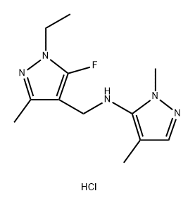 N-[(1-ethyl-5-fluoro-3-methyl-1H-pyrazol-4-yl)methyl]-1,4-dimethyl-1H-pyrazol-5-amine
