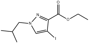 1H-Pyrazole-3-carboxylic acid, 4-iodo-1-(2-methylpropyl)-, ethyl ester