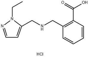 2-({[(1-ethyl-1H-pyrazol-5-yl)methyl]amino}methyl)benzoic acid