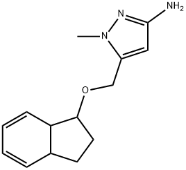 1H-Pyrazol-3-amine, 1-methyl-5-[[(2,3,3a,7a-tetrahydro-1H-inden-1-yl)oxy]methyl]-