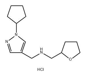 1-(1-cyclopentyl-1H-pyrazol-4-yl)-N-(tetrahydrofuran-2-ylmethyl)methanamine