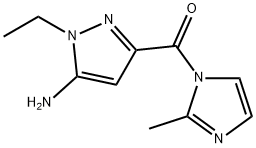 1-ethyl-3-[(2-methyl-1H-imidazol-1-yl)carbonyl]-1H-pyrazol-5-amine