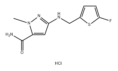 3-{[(5-fluoro-2-thienyl)methyl]amino}-1-methyl-1H-pyrazole-5-carboxamide