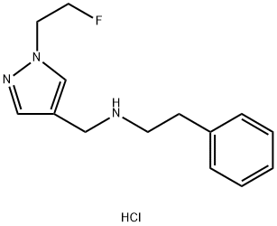 {[1-(2-fluoroethyl)-1H-pyrazol-4-yl]methyl}(2-phenylethyl)amine