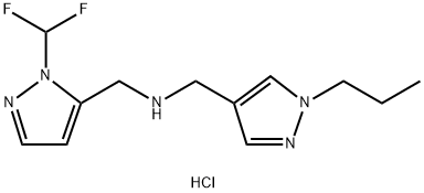 1-[1-(difluoromethyl)-1H-pyrazol-5-yl]-N-[(1-propyl-1H-pyrazol-4-yl)methyl]methanamine