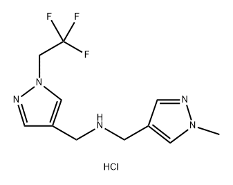 1-(1-methyl-1H-pyrazol-4-yl)-N-{[1-(2,2,2-trifluoroethyl)-1H-pyrazol-4-yl]methyl}methanamine