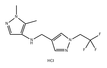 1,5-dimethyl-N-{[1-(2,2,2-trifluoroethyl)-1H-pyrazol-4-yl]methyl}-1H-pyrazol-4-amine