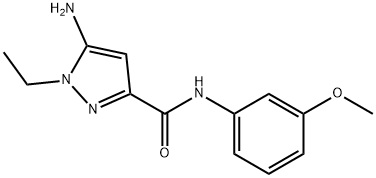 1H-Pyrazole-3-carboxamide, 5-amino-1-ethyl-N-(3-methoxyphenyl)-