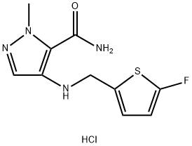 4-{[(5-fluoro-2-thienyl)methyl]amino}-1-methyl-1H-pyrazole-5-carboxamide