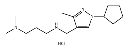 N'-[(1-cyclopentyl-3-methyl-1H-pyrazol-4-yl)methyl]-N,N-dimethylpropane-1,3-diamine