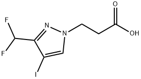 3-[3-(difluoromethyl)-4-iodo-1H-pyrazol-1-yl]propanoic acid