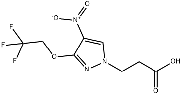 1H-Pyrazole-1-propanoic acid, 4-nitro-3-(2,2,2-trifluoroethoxy)-
