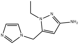 1H-Pyrazol-3-amine, 1-ethyl-5-(1H-imidazol-1-ylmethyl)-