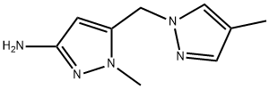 1-methyl-5-[(4-methyl-1H-pyrazol-1-yl)methyl]-1H-pyrazol-3-amine