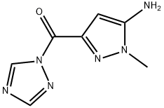 1-methyl-3-(1H-1,2,4-triazol-1-ylcarbonyl)-1H-pyrazol-5-amine