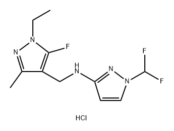 1-(difluoromethyl)-N-[(1-ethyl-5-fluoro-3-methyl-1H-pyrazol-4-yl)methyl]-1H-pyrazol-3-amine
