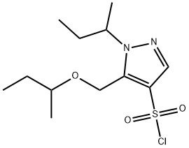 1H-Pyrazole-4-sulfonyl chloride, 5-[(1-methylpropoxy)methyl]-1-(1-methylpropyl)-