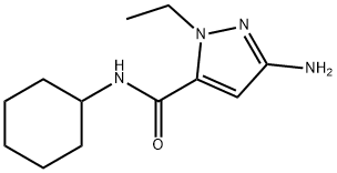 1H-Pyrazole-5-carboxamide, 3-amino-N-cyclohexyl-1-ethyl-