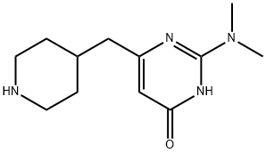 4(3H)-Pyrimidinone, 2-(dimethylamino)-6-(4-piperidinylmethyl)-