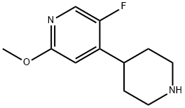 Pyridine, 5-fluoro-2-methoxy-4-(4-piperidinyl)-