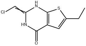 Thieno[2,3-d]pyrimidin-4(1H)-one, 2-(chloromethylene)-6-ethyl-2,3-dihydro-