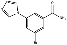 3-Bromo-5-(imidazol-1-yl)benzamide