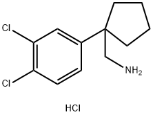 [1-(3,4-dichlorophenyl)cyclopentyl]methanamine, HCl