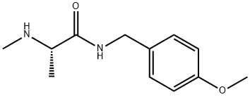 Propanamide, N-[(4-methoxyphenyl)methyl]-2-(methylamino)-, (2S)-