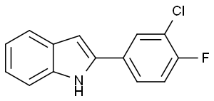 2-(3-氯-4-氟苯基)吲哚