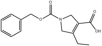 N-CBZ-4-乙基-1,3-吡咯烷二甲酸,1-(苄氧基羰基)-4-乙基-2,5-二氢吡咯-3-甲酸