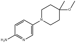 2-Pyridinamine, 5-(4-methoxy-4-methyl-1-piperidinyl)-