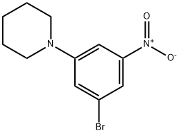 Piperidine, 1-(3-bromo-5-nitrophenyl)-