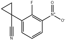 1-(2-fluoro-3-nitrophenyl)cyclopropane-1-carbonitrile