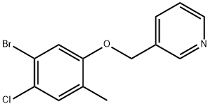 Pyridine, 3-[(5-bromo-4-chloro-2-methylphenoxy)methyl]-