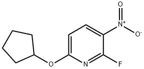 Pyridine, 6-(cyclopentyloxy)-2-fluoro-3-nitro-