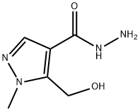 1H-Pyrazole-4-carboxylic acid, 5-(hydroxymethyl)-1-methyl-, hydrazide