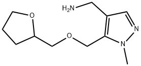 1-{1-methyl-5-[(tetrahydrofuran-2-ylmethoxy)methyl]-1H-pyrazol-4-yl}methanamine