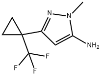 1-methyl-3-[1-(trifluoromethyl)cyclopropyl]-1H-pyr azol-5-amine