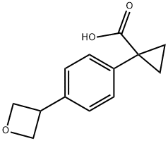 1-[4-(oxetan-3-yl)phenyl]cyclopropane-1-carboxylic acid