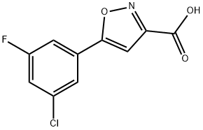 5-(3-chloro-5-fluorophenyl)-1,2-oxazole-3-carboxylic acid