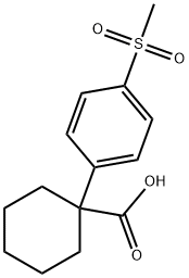 Cyclohexanecarboxylic acid, 1-[4-(methylsulfonyl)phenyl]-