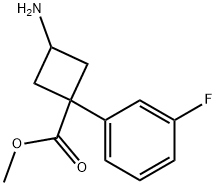 Cyclobutanecarboxylic acid, 3-amino-1-(3-fluorophenyl)-, methyl ester