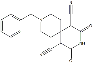 9-benzyl-2,4-dioxo-3,9-diazaspiro[5.5]undecane-1,5-dicarbonitrile