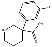 3-Piperidinecarboxylic acid, 3-(3-fluorophenyl)-