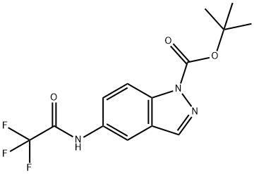 tert-Butyl 5-(trifluoroacetamido)indazole-1-carboxylate